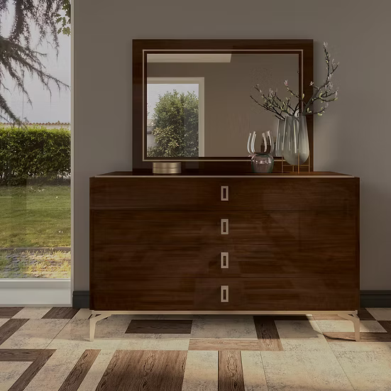 Eva Collection "UPH" Italian Bedroom Set King 5 Pc