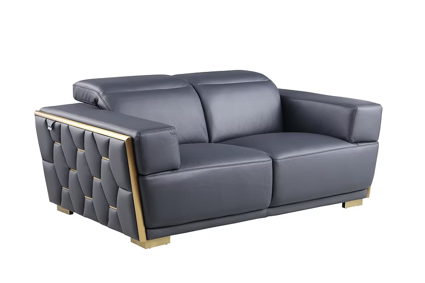 Hexor MI-1245 Sofa-Loveseat Set Navy