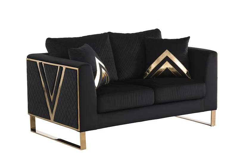 Vista Bonita Sofa-Loveseat  Set Black