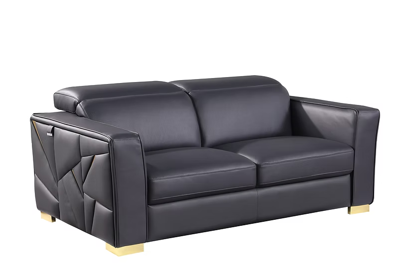 Astra Mi-1240 Sofa-Loveseat-Chair Set Dark Navy