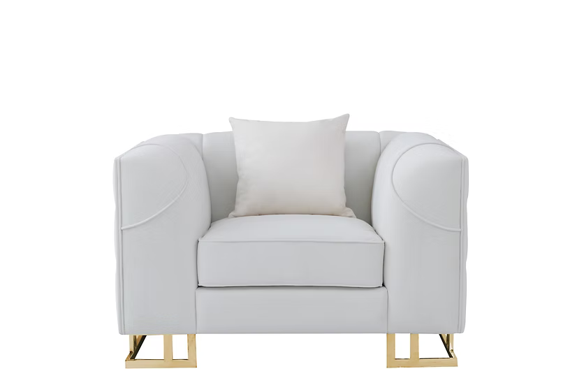 Designer Sofa-Loveseat-Chair Set Off-White