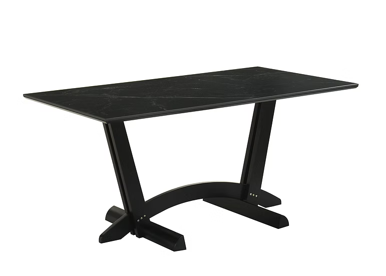 Nava Dining Set Black 7 Pc