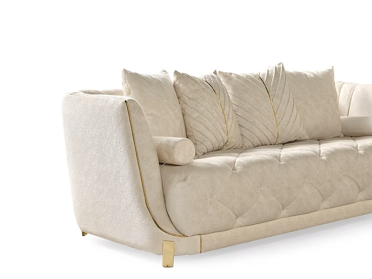 Elite Sofa-Loveseat Set Off White