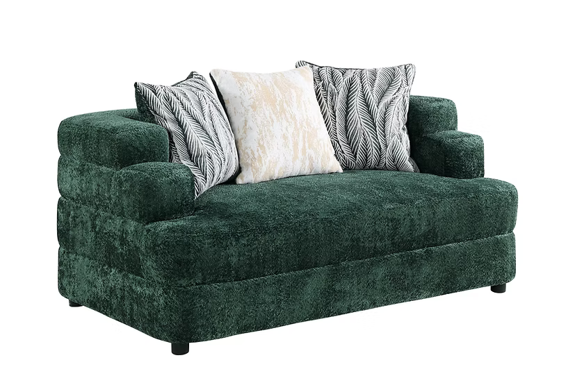 Steoso Sofa and Loveseat Green