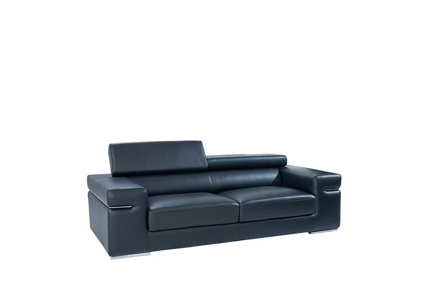 Soho Italian Leather Sofa-Loveseat-Chair Black