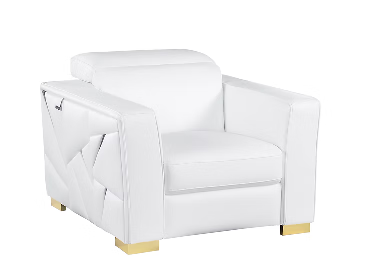 Astra Mi-1240 Sofa-Loveseat-Chair Set White