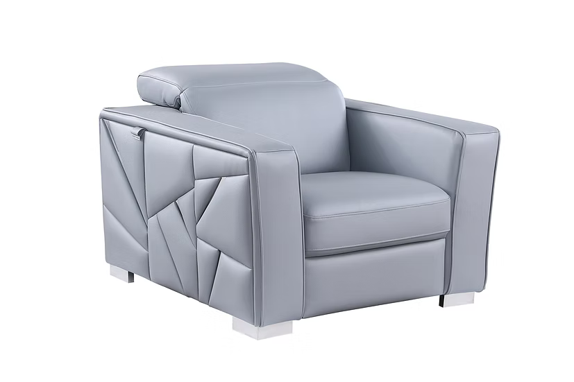 Astra Mi-1240 Sofa-Loveseat-Chair Set Light Blue