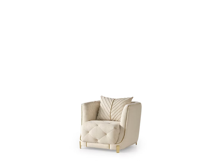 Elite Sofa-Loveseat-Chair Set Off White