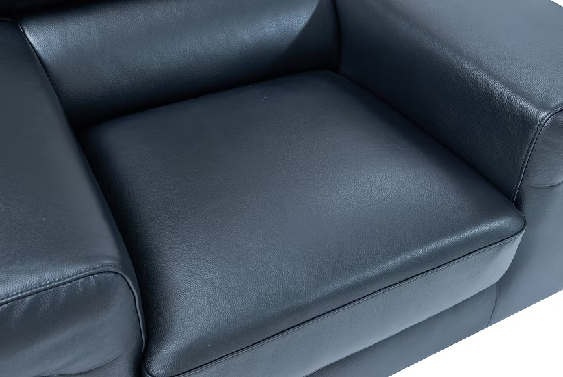 Soho Italian Leather Sofa-Loveseat-Chair Black