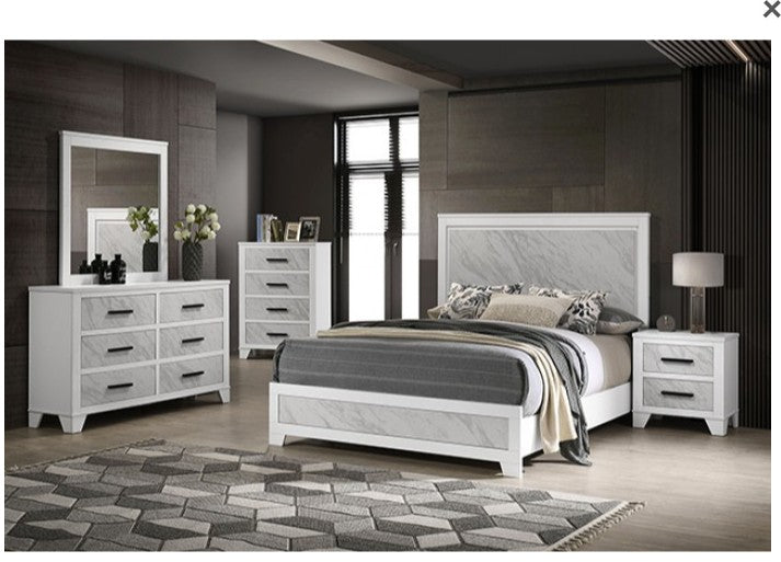 Darlene 5 Pc Queen Bedroom Set w/ 2 Nightstands